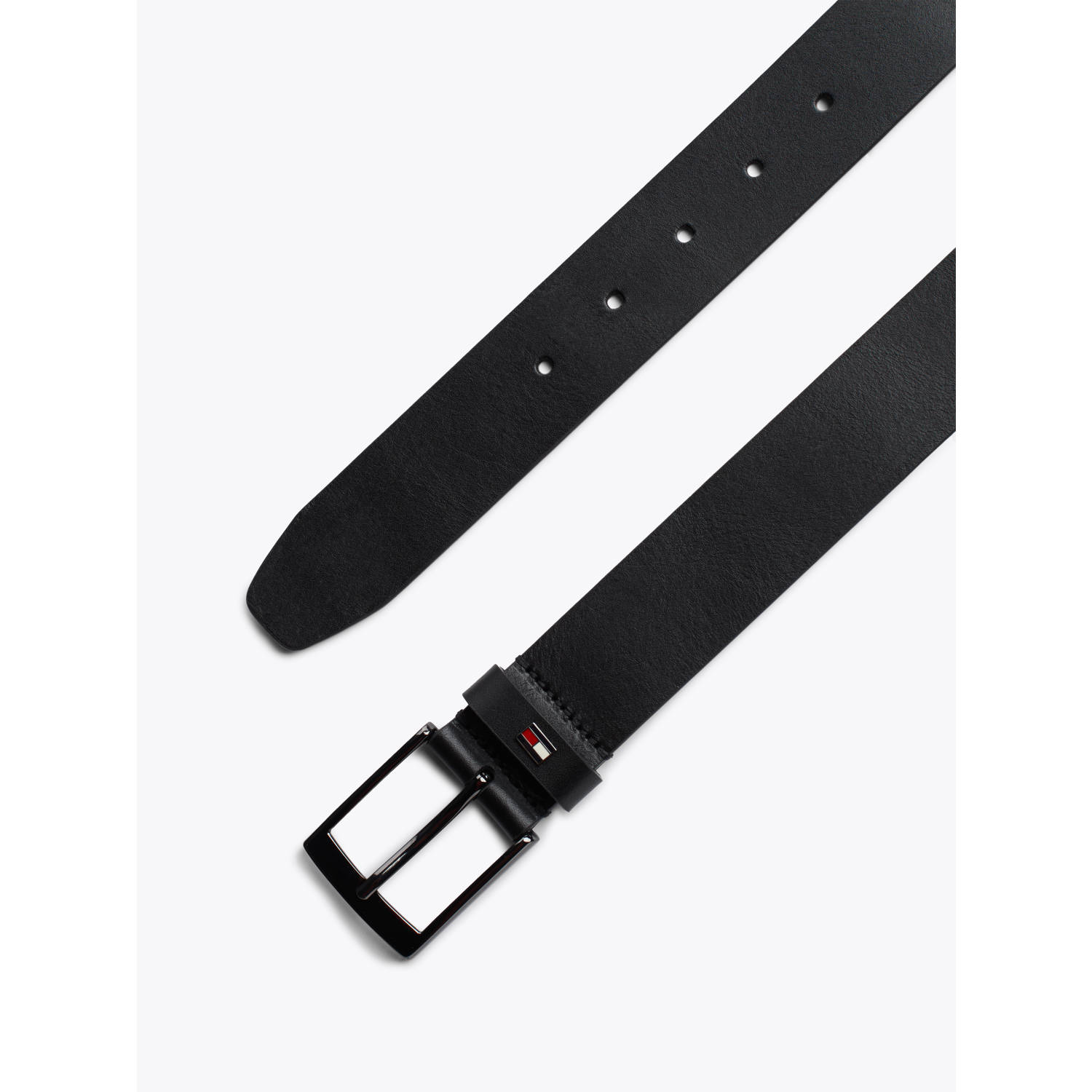 Tommy Hilfiger leren riem Adan zwart