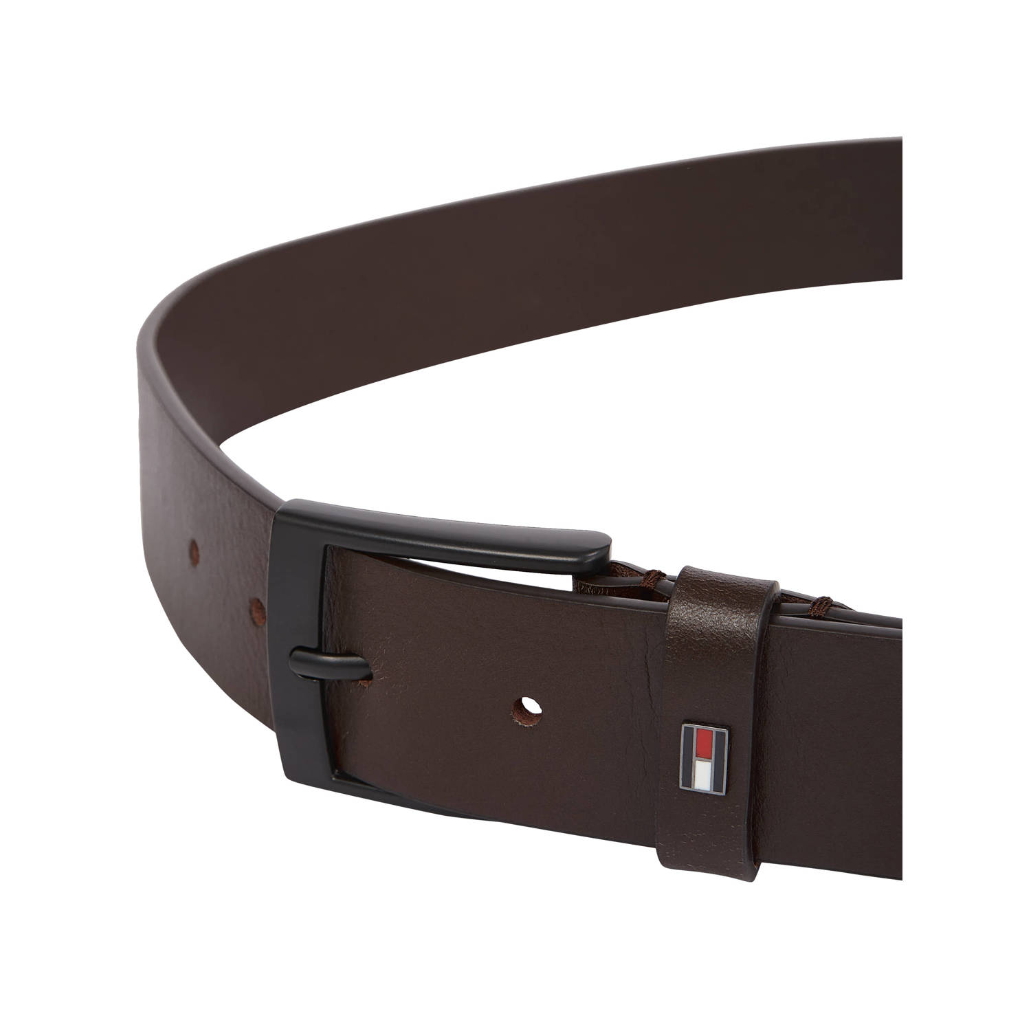 Tommy Hilfiger leren riem Adan donkerbruin