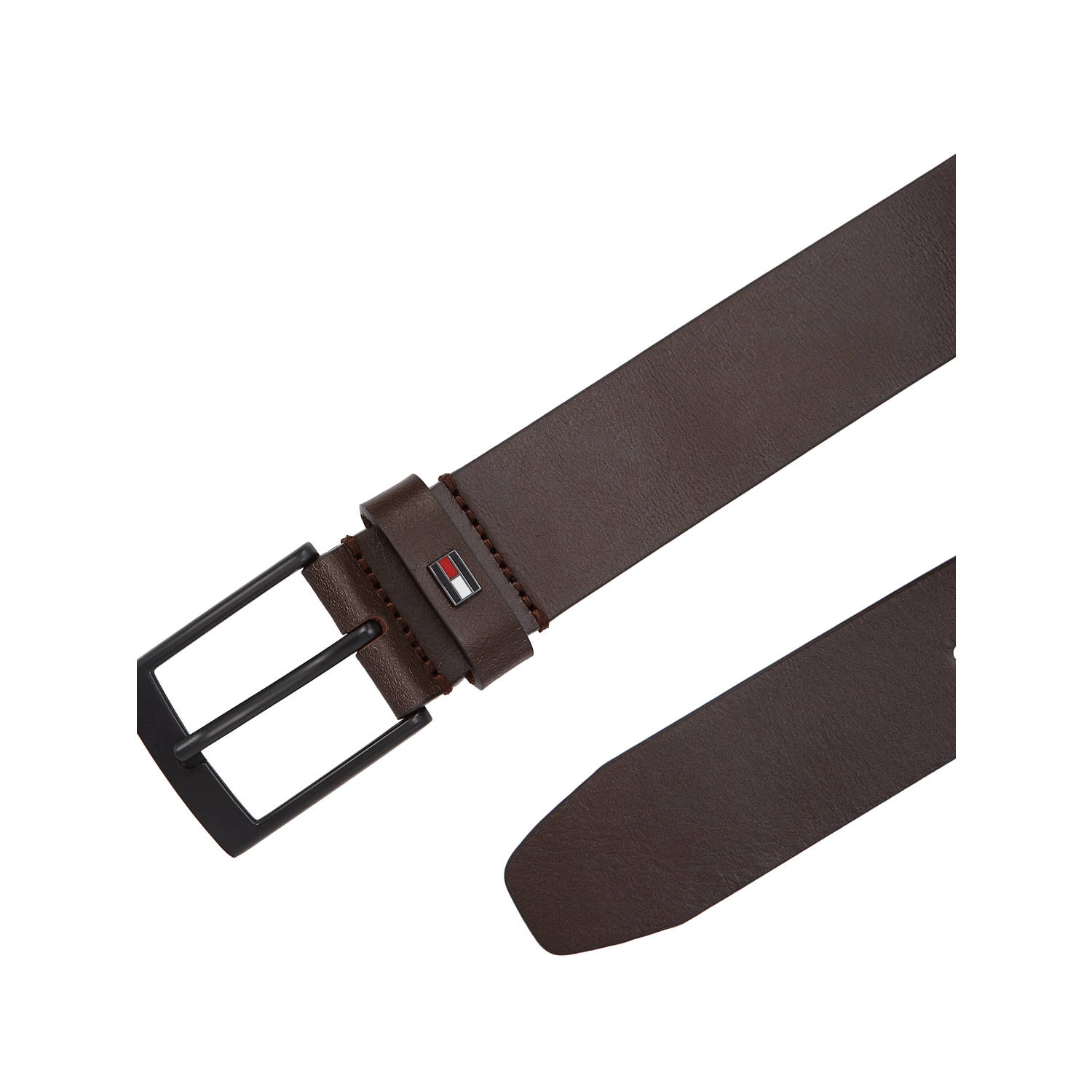 Tommy Hilfiger leren riem Adan donkerbruin