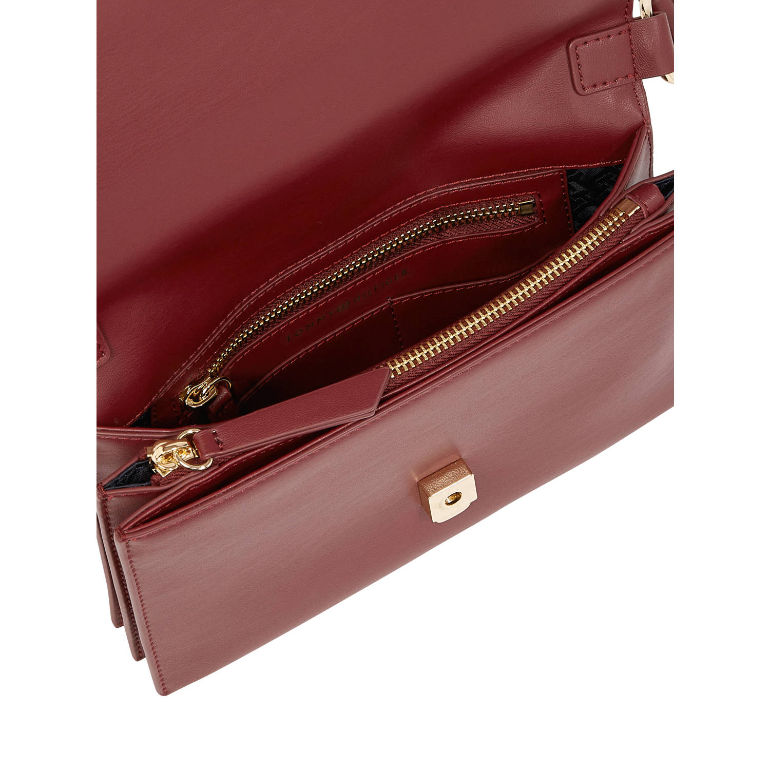 Tommy Hilfiger schoudertas TH Heritage donkerrood