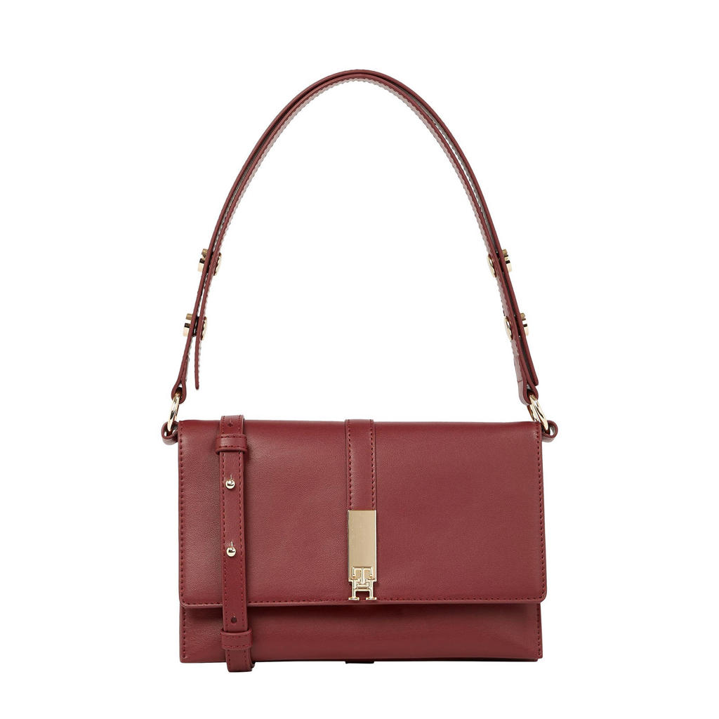 Tommy Hilfiger schoudertas TH Heritage donkerrood