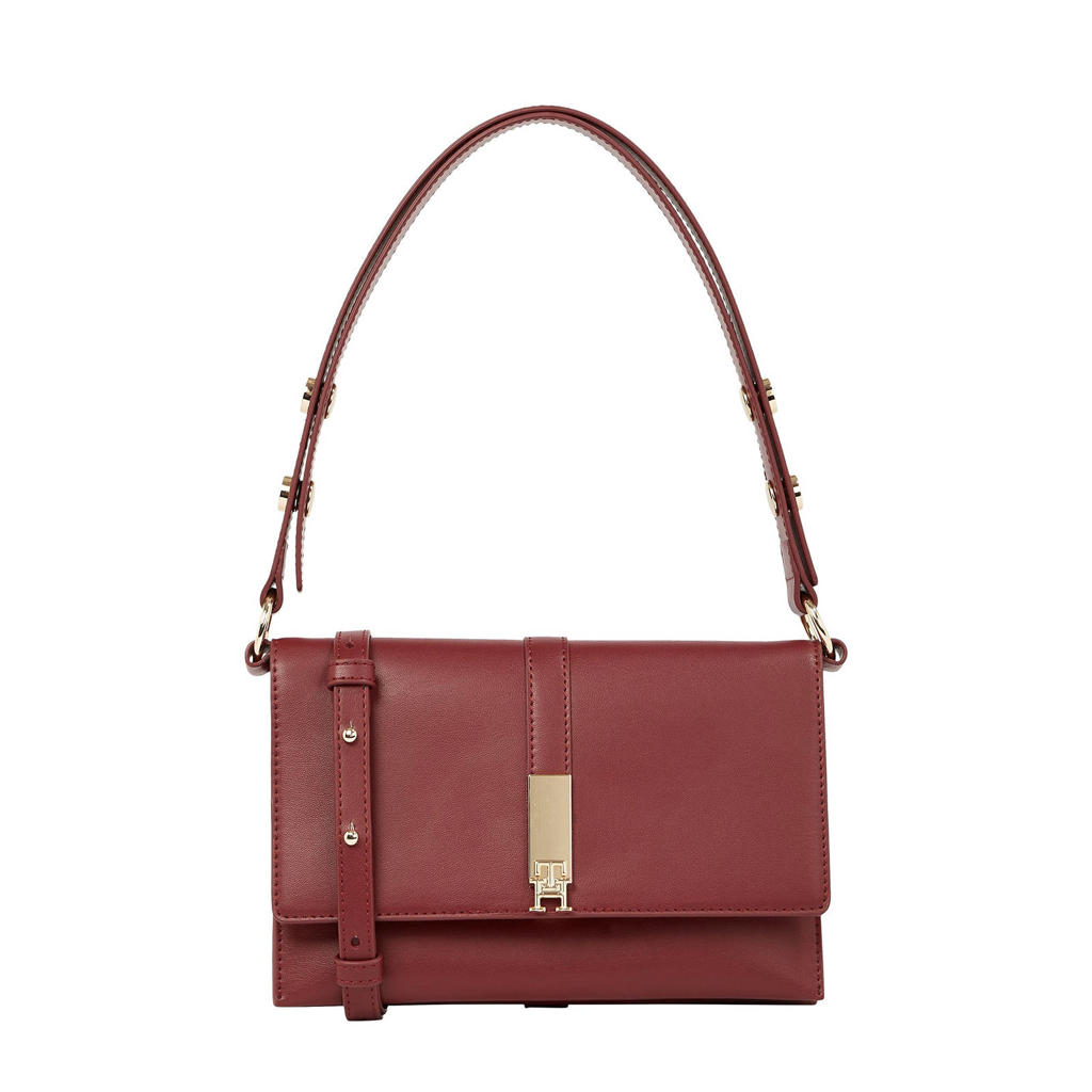 Tommy Hilfiger schoudertas TH Heritage donkerrood