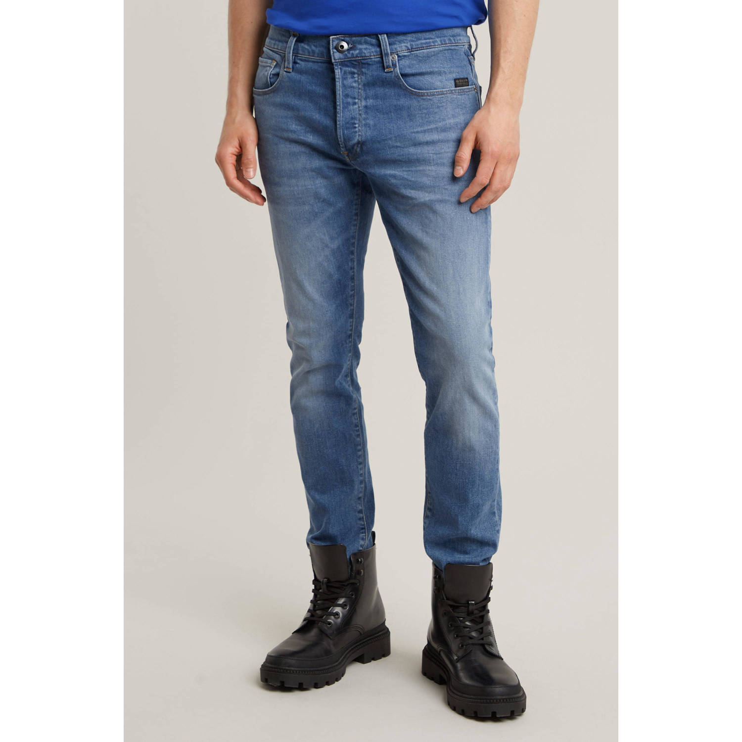 G-STAR 3301 slim fit jeans authentic Faded Blue