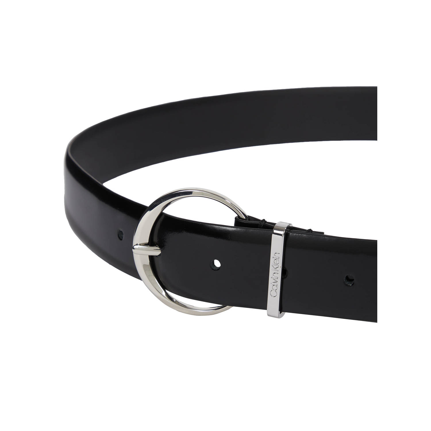 Calvin Klein leren riem Must zwart
