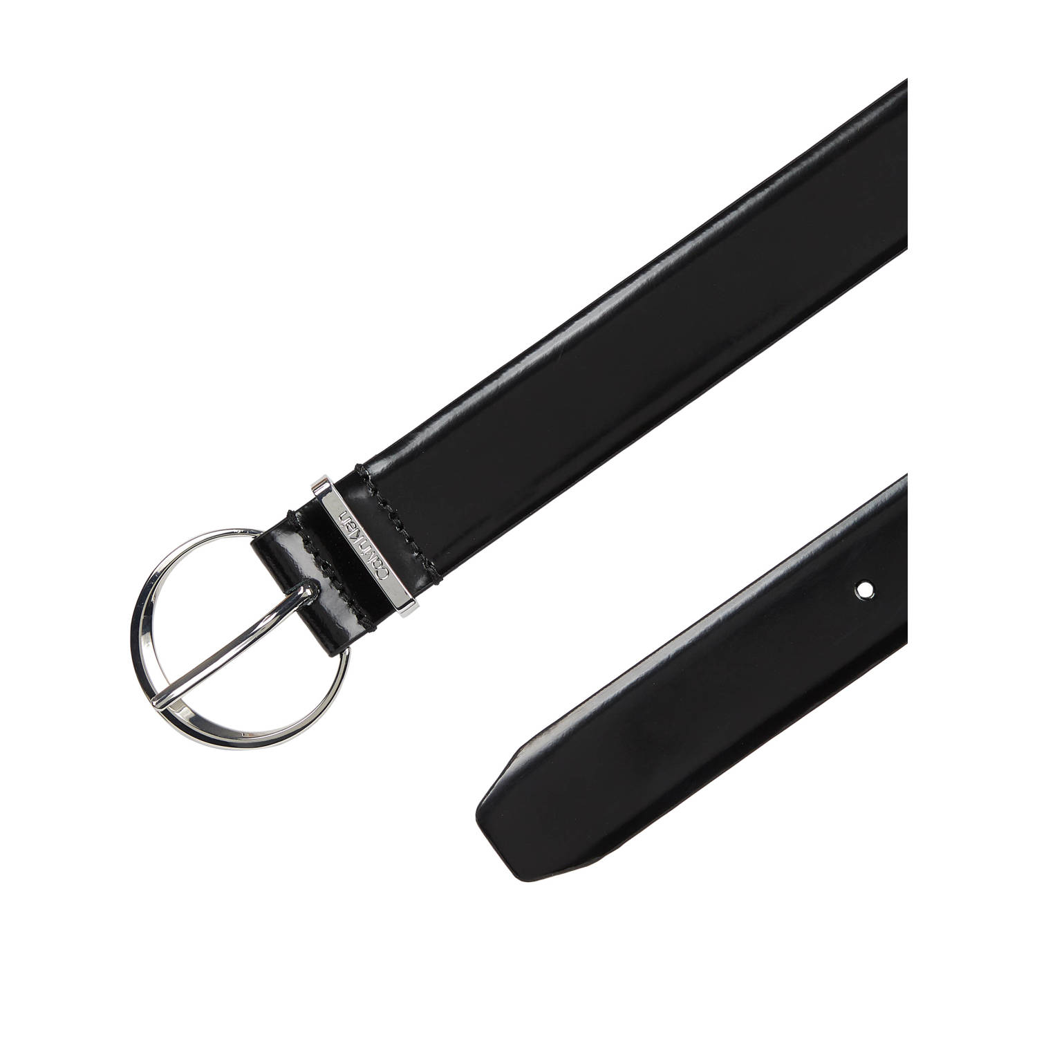 Calvin Klein leren riem Must zwart