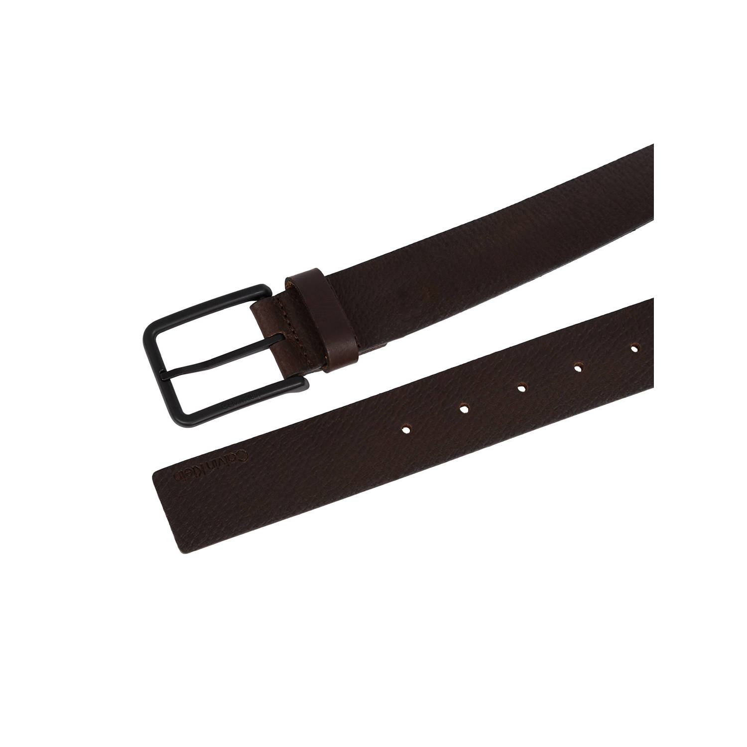 Calvin Klein leren riem Warmth 3.5 donkerbruin