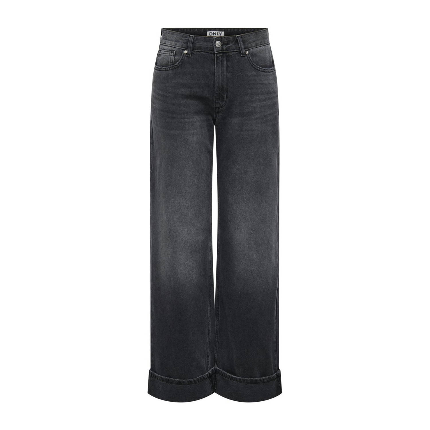 ONLY wide leg jeans ONLELLA black denim