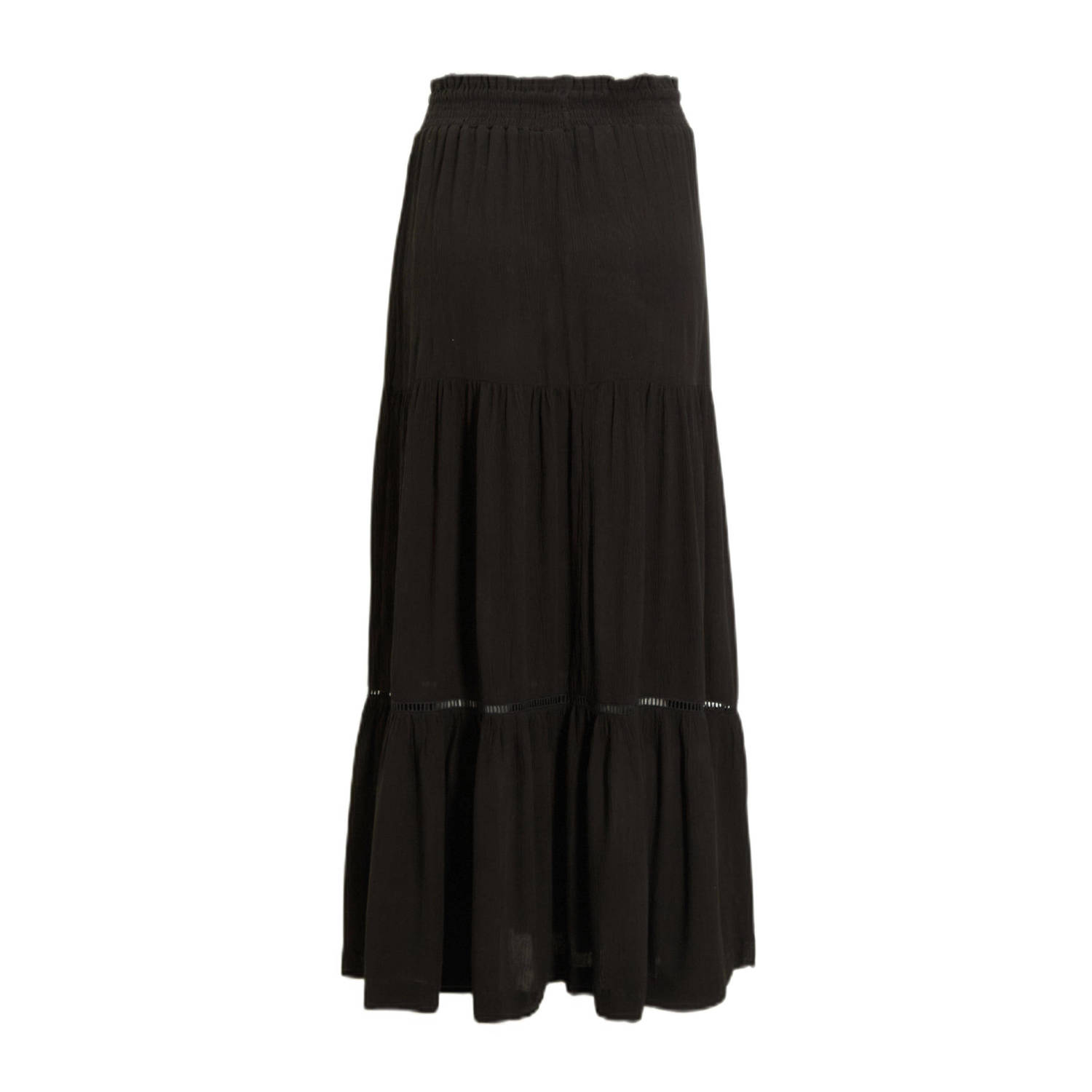 anytime maxi crinkle rok zwart
