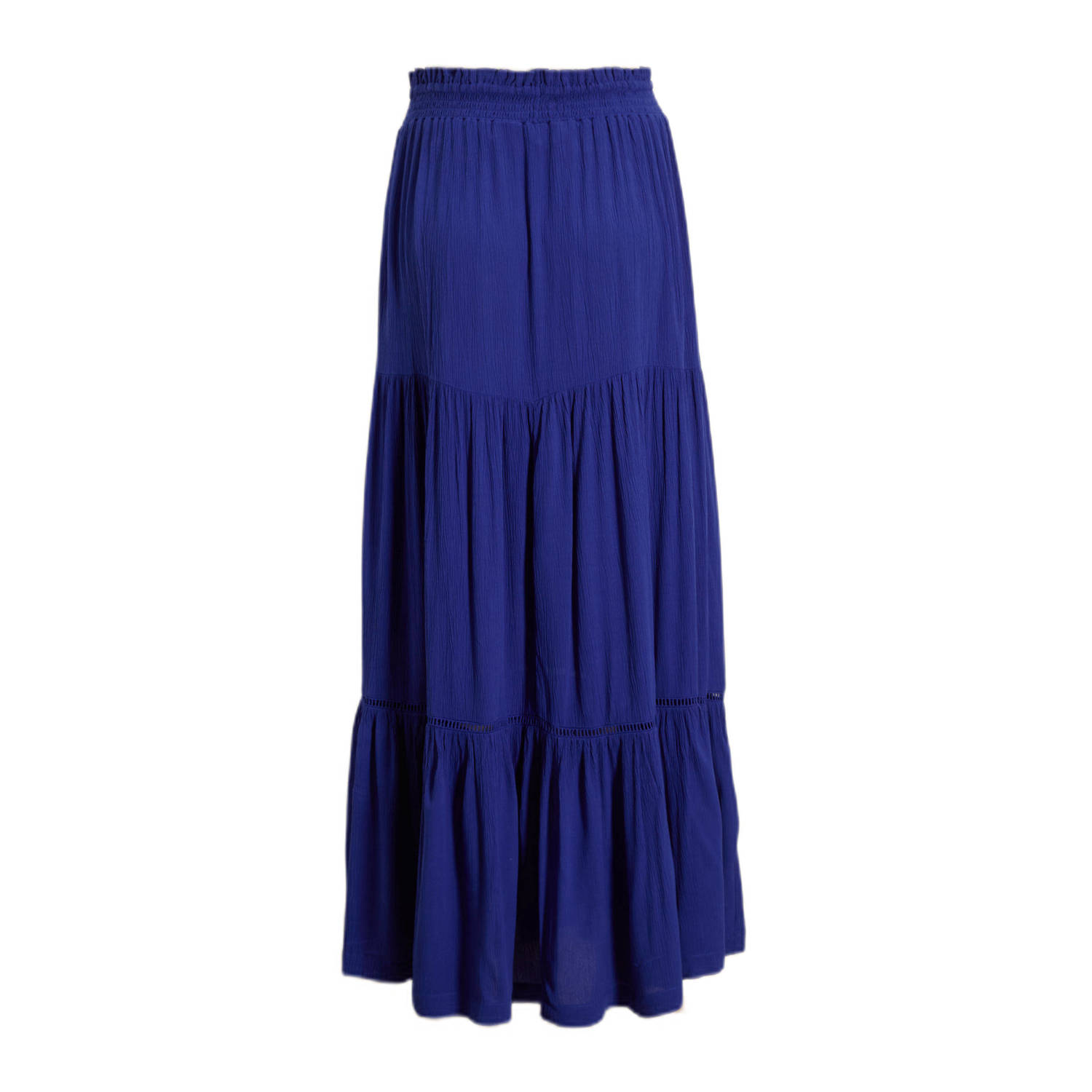 anytime maxi crinkle rok blauw