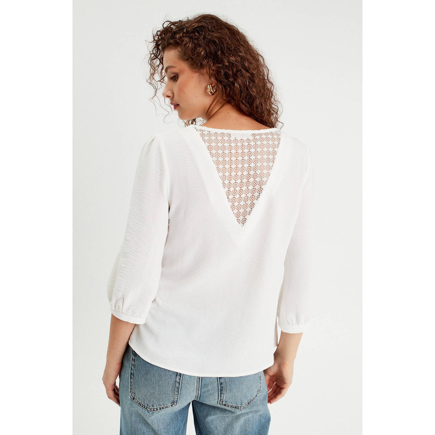 Cache blouse ecru