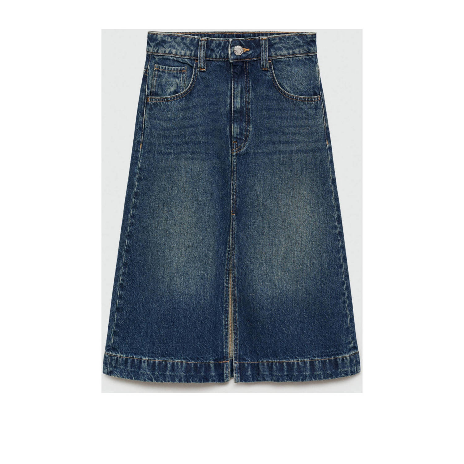 Mango denim spijkerrok medium blue denim