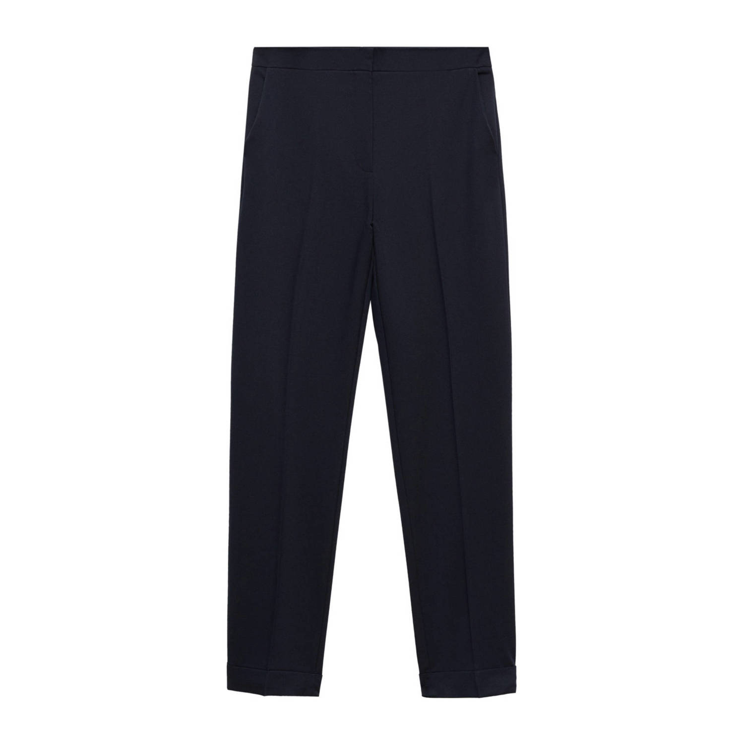 Mango high waist slim fit pantalon marine