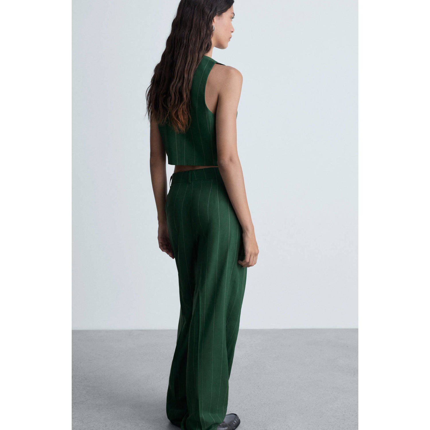 Mango gilet donkergroen