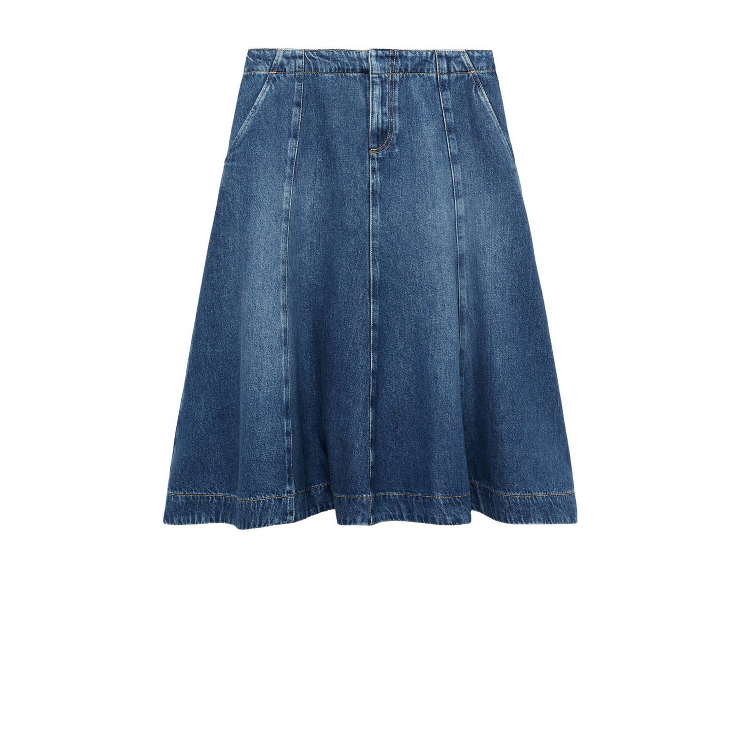 Mango denim spijkerrok medium blue denim