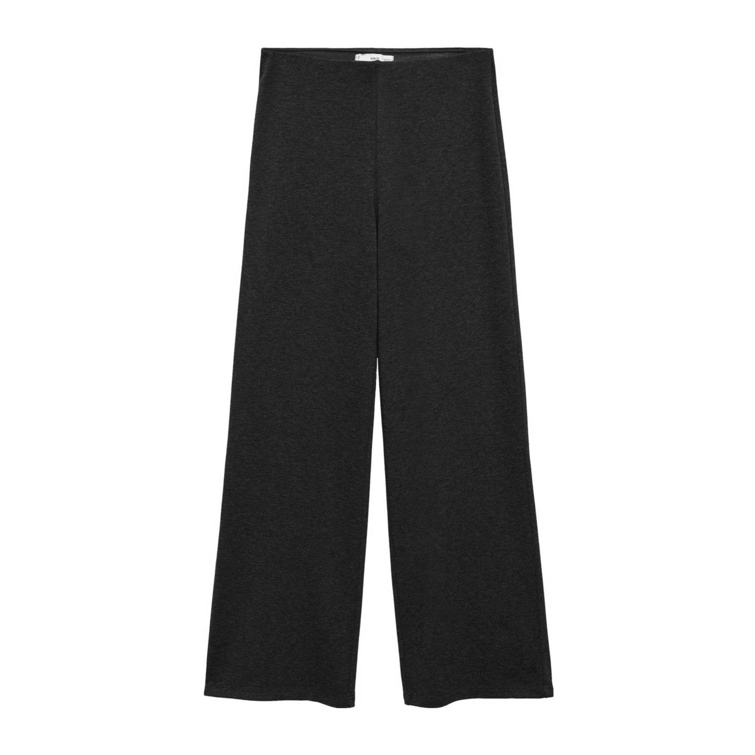 Mango wide leg broek antraciet