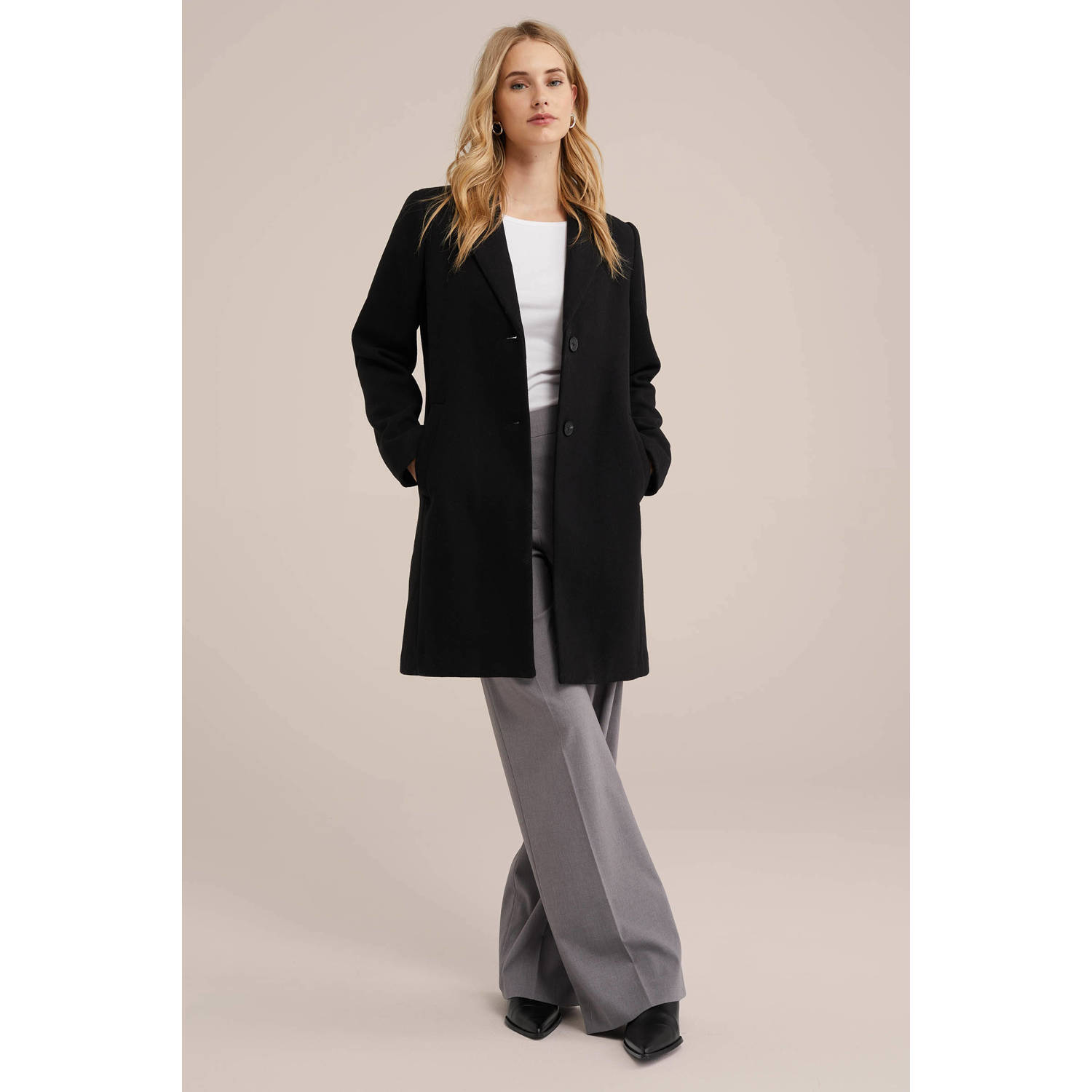 WE Fashion jas zwart