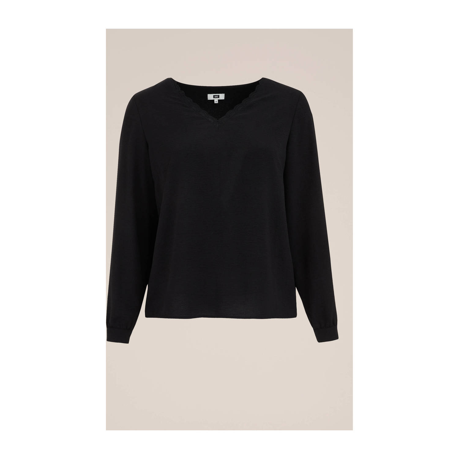WE Fashion Curve trui zwart