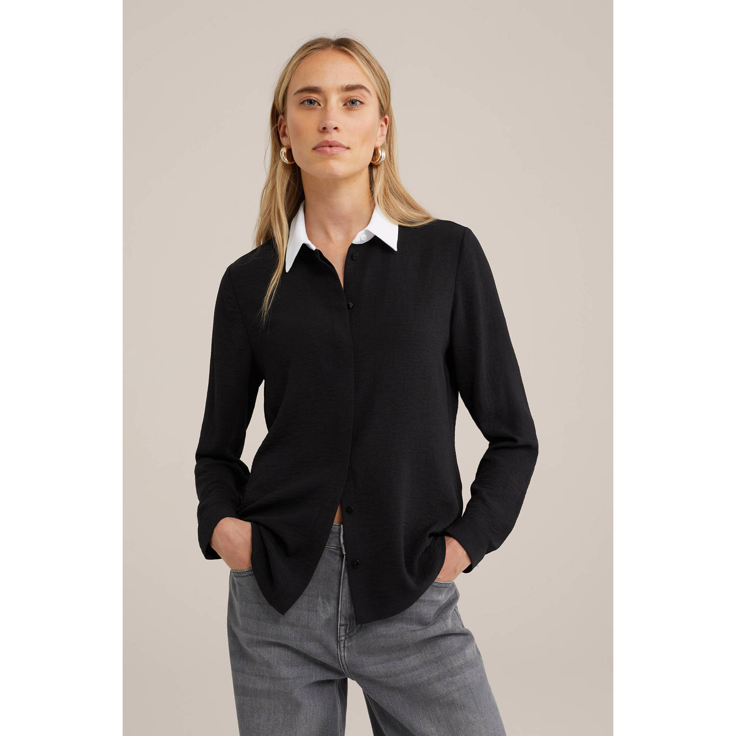 WE Fashion blouse zwart