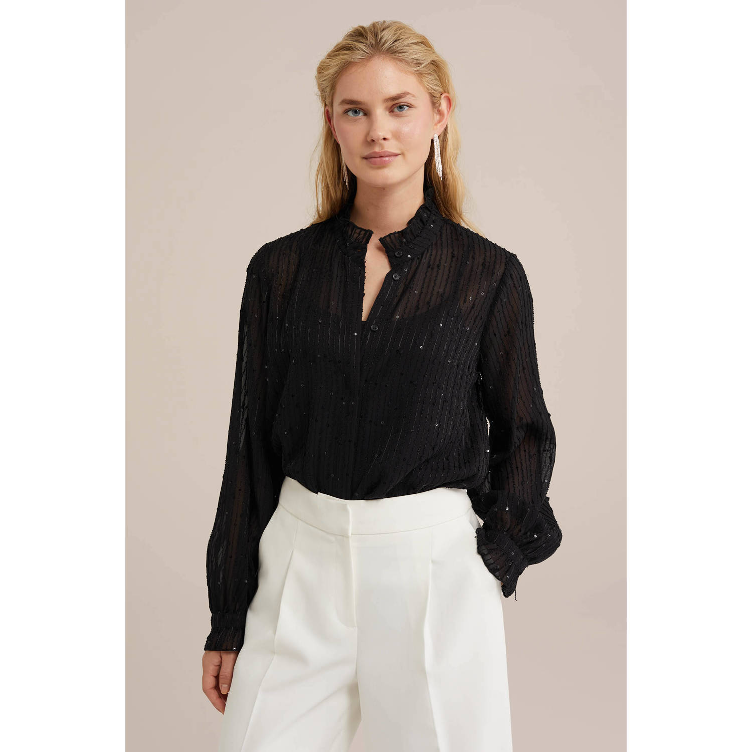 WE Fashion blouse zwart