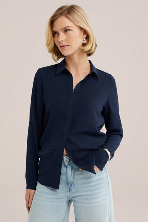 blouse donkerblauw