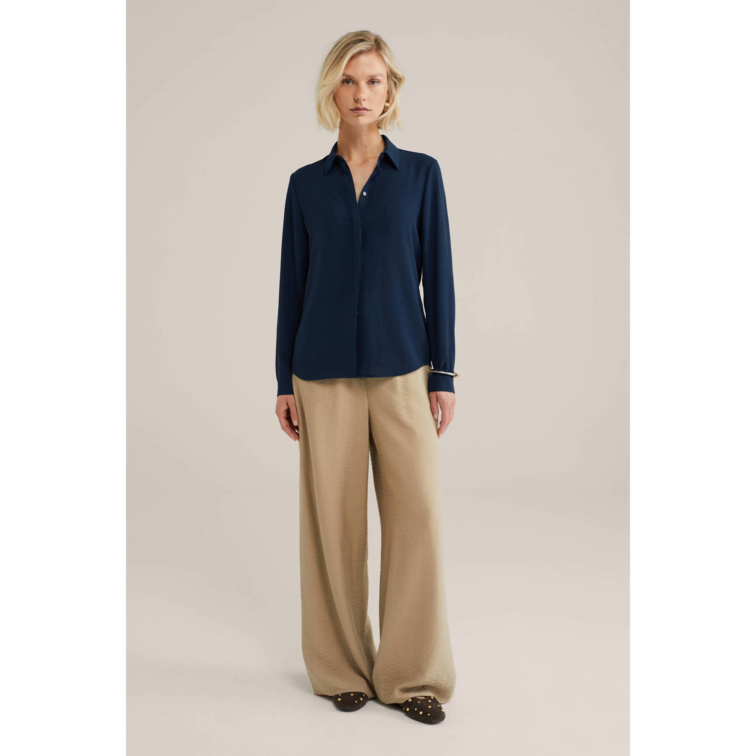 blouse donkerblauw