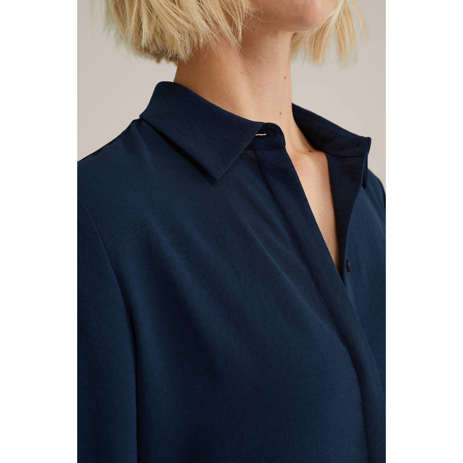 blouse donkerblauw