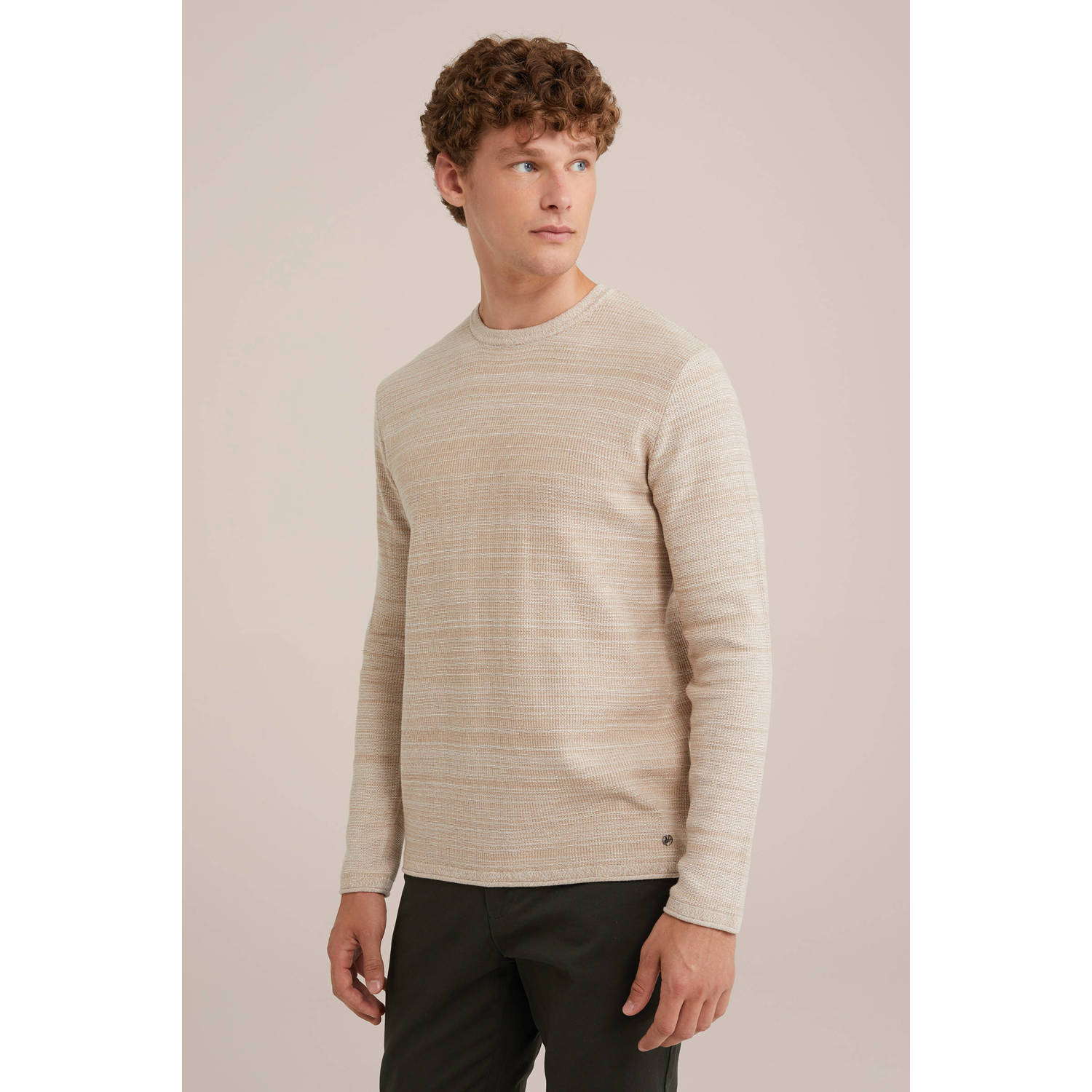 WE Fashion gebreide trui beige