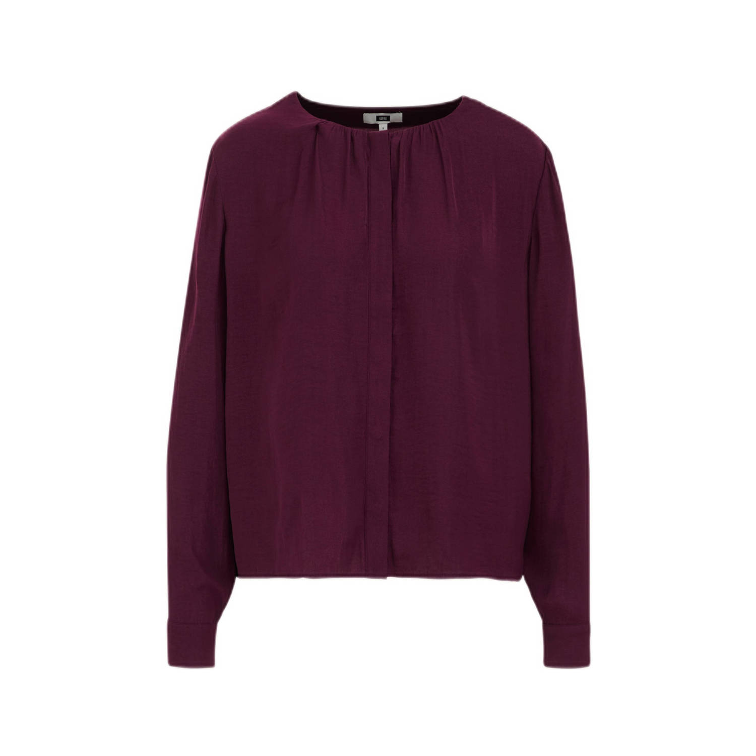 WE Fashion blouse donkerpaars