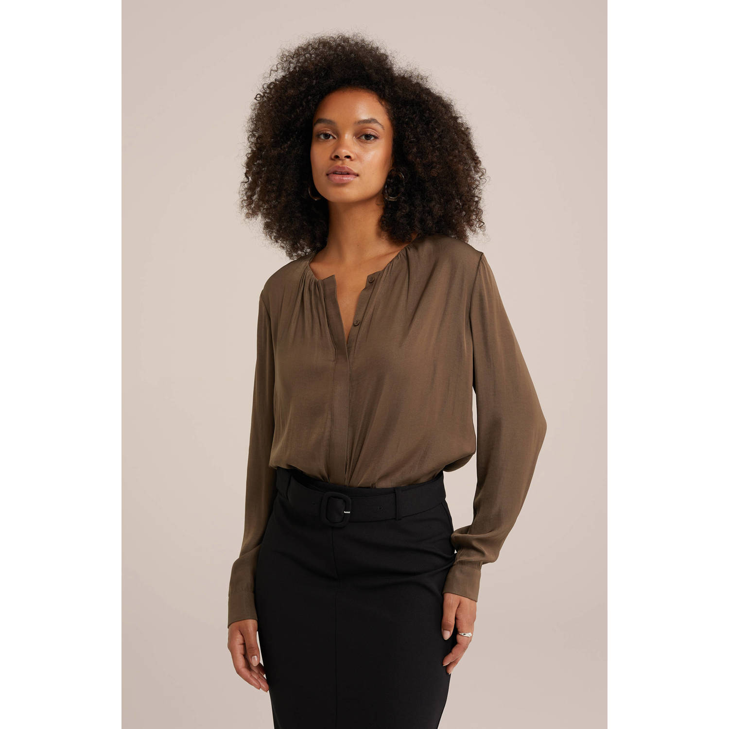 WE Fashion blouse kaki