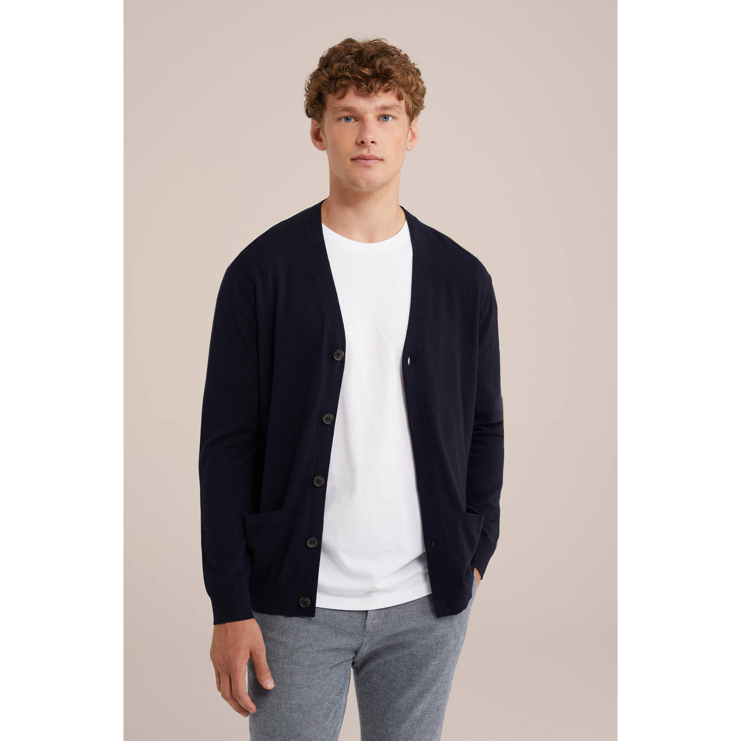 WE Fashion vest royal navy