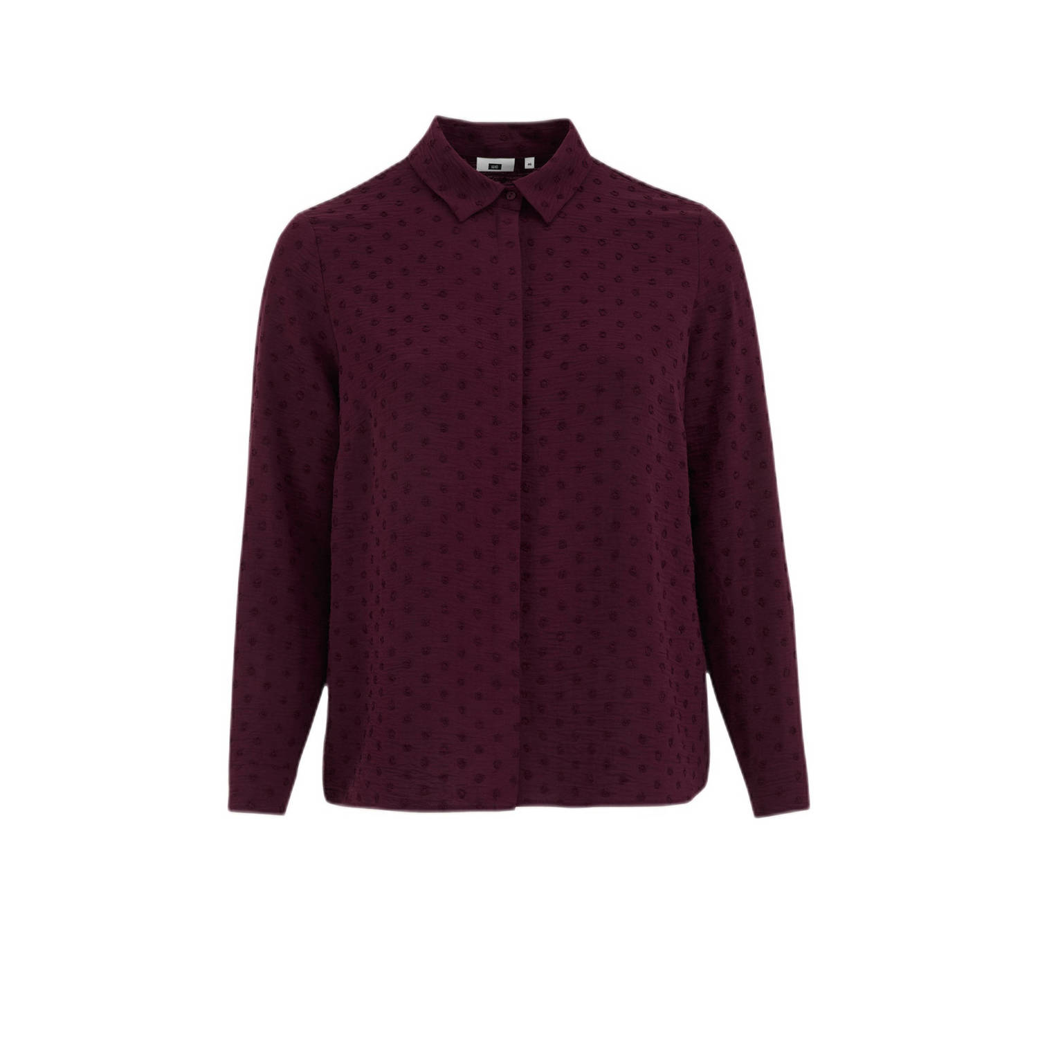 WE Fashion Curve blouse donkerpaars