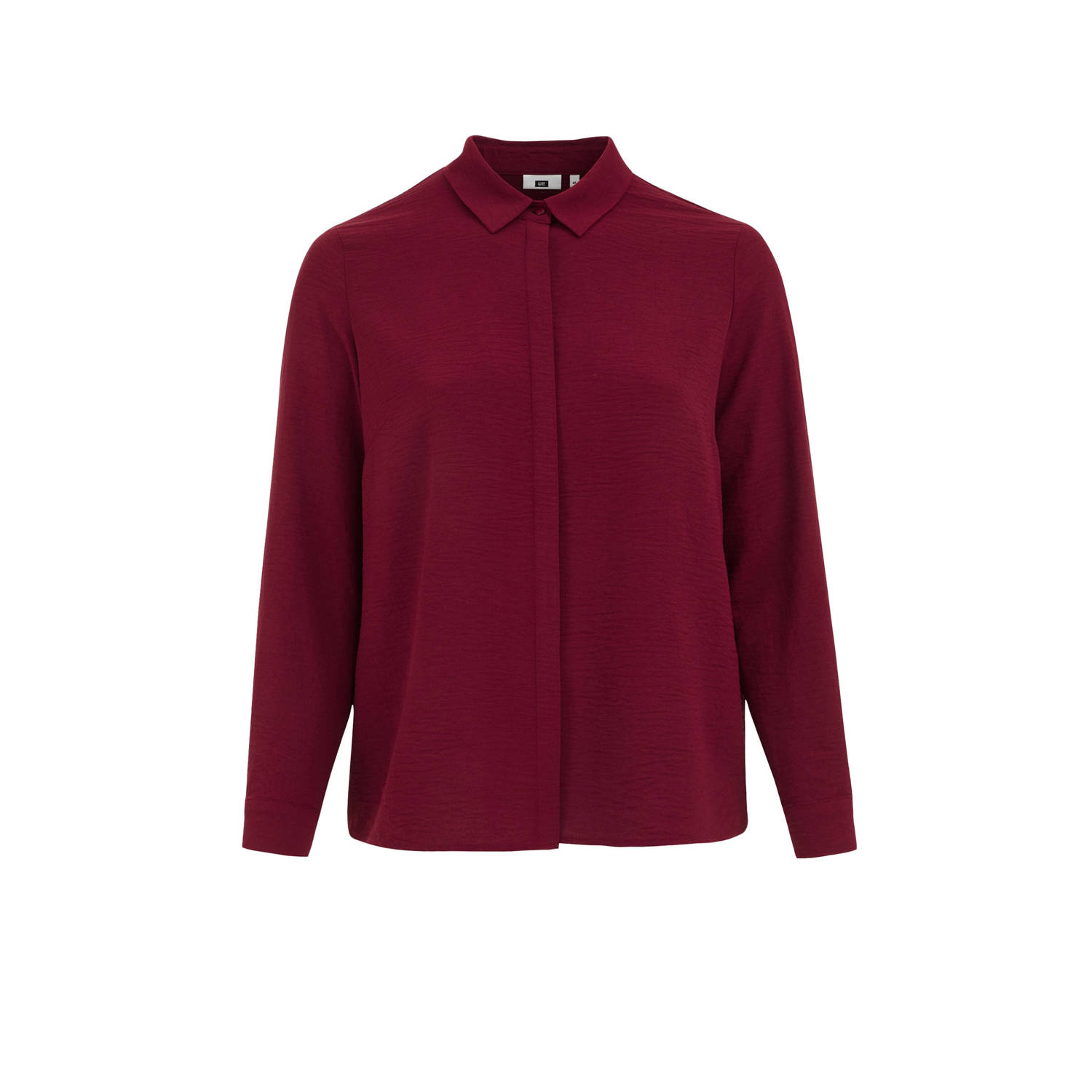 WE Fashion Curve blouse donkerrood