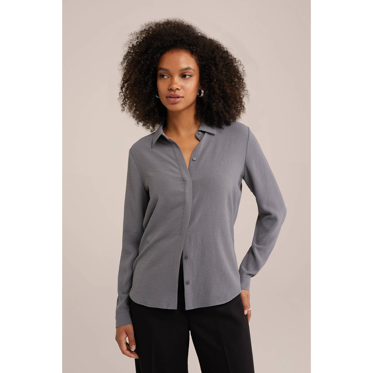 WE Fashion blouse grijs