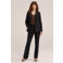 WE Fashion flared regular waist pantalon zwart