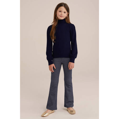 WE Fashion coltrui donkerblauw afbeelding
