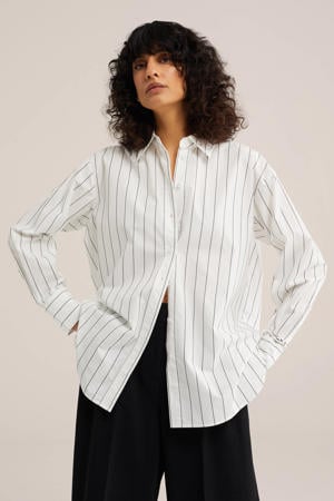 gestreepte blouse wit