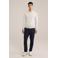 WE Fashion regular polo gebreid ecru