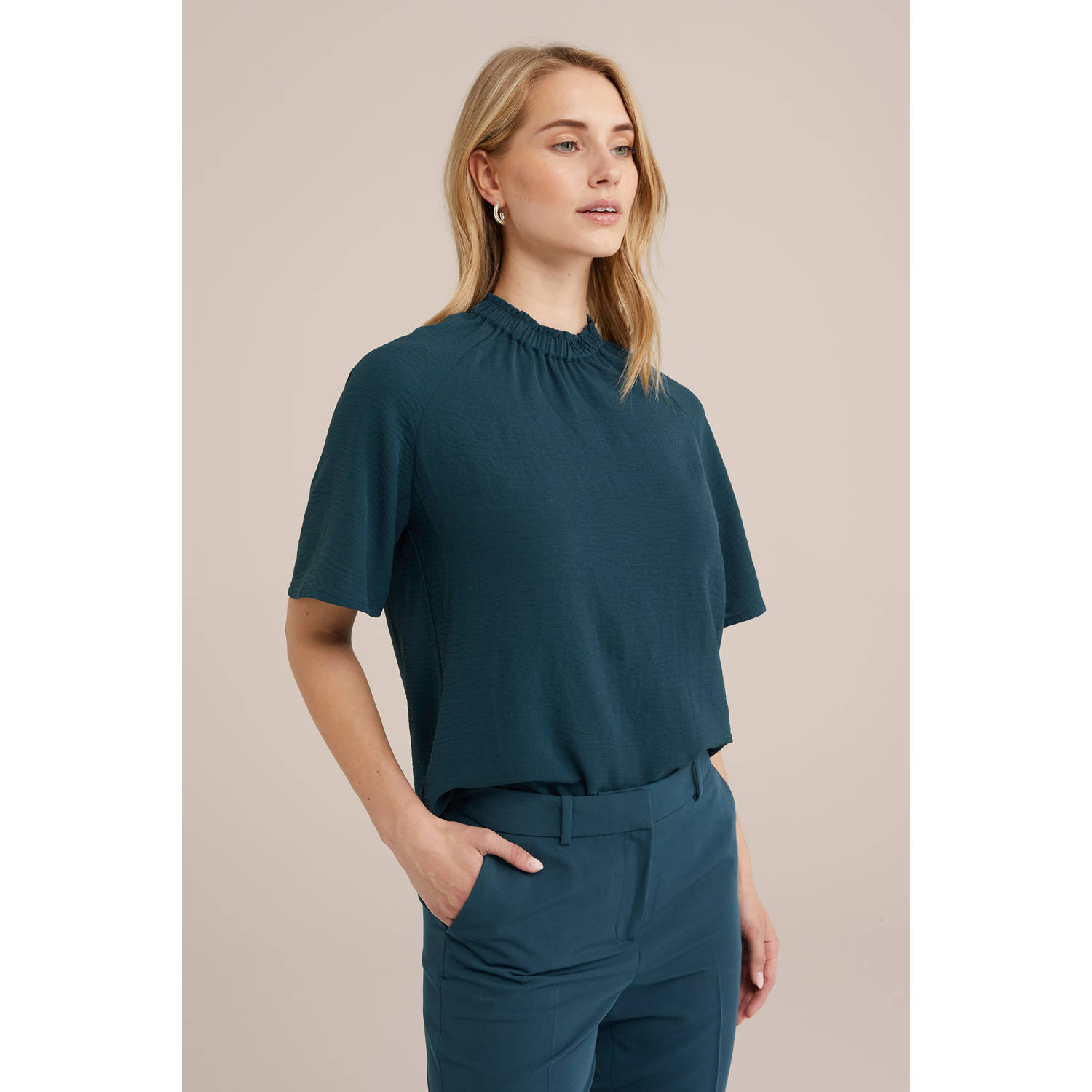 WE Fashion top petrol