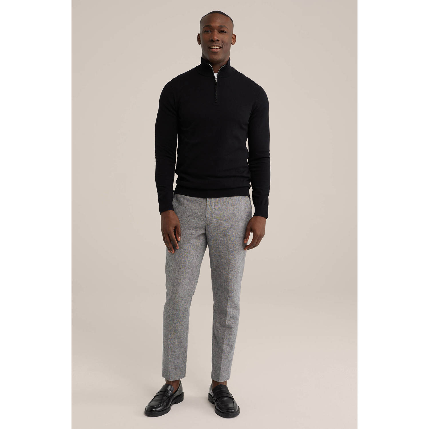 WE Fashion WE Fundamentals gebreide trui zwart