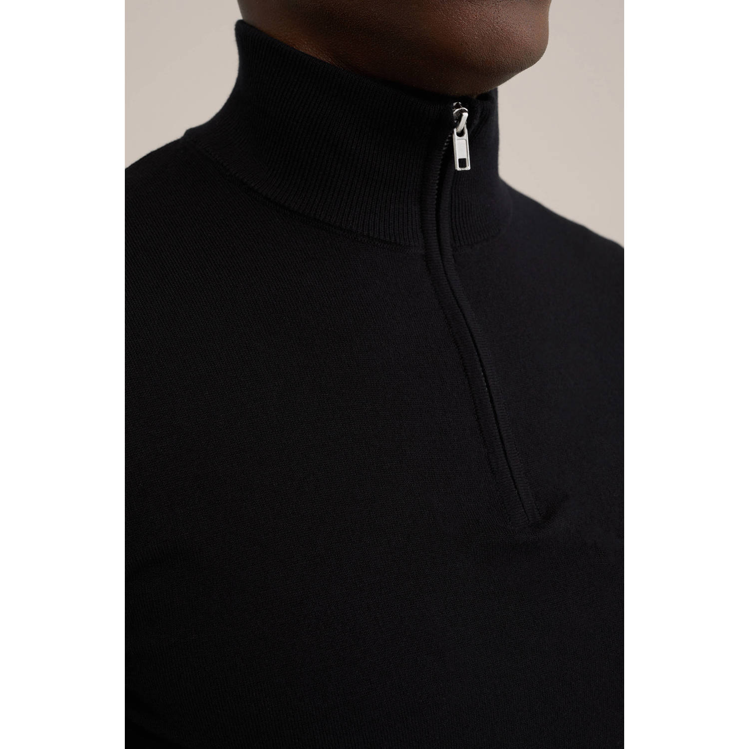 WE Fashion WE Fundamentals gebreide trui zwart