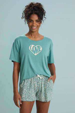 shortama groen/ecru