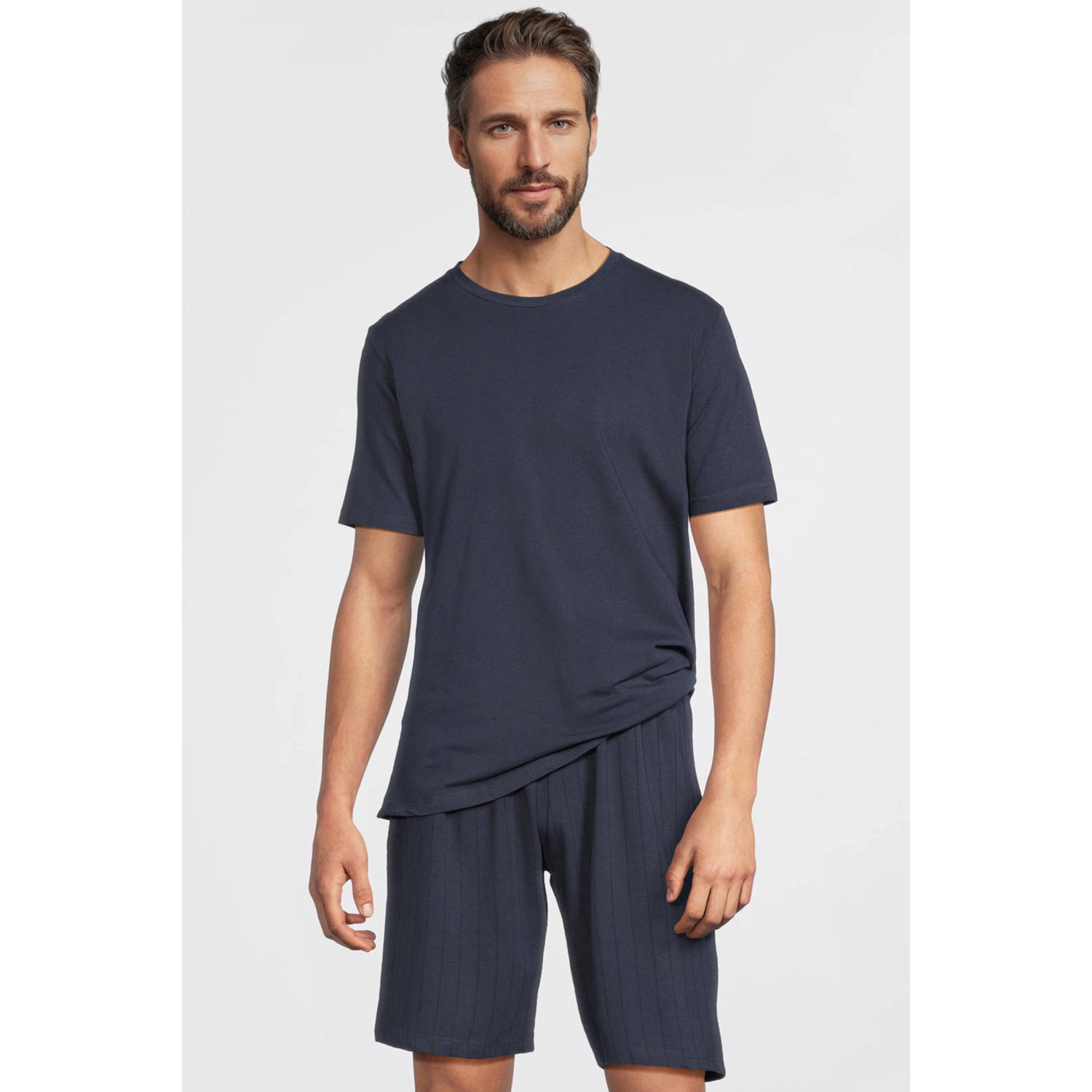 UR8011 shortama donkerblauw