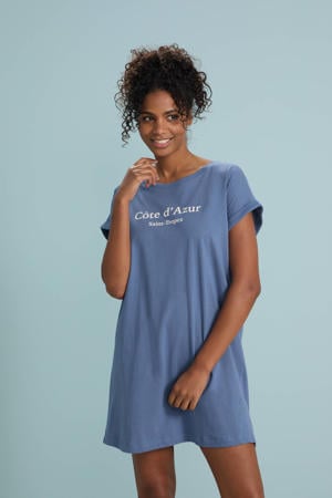 nachthemd blauw