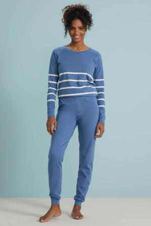pyjama blauw/ecru