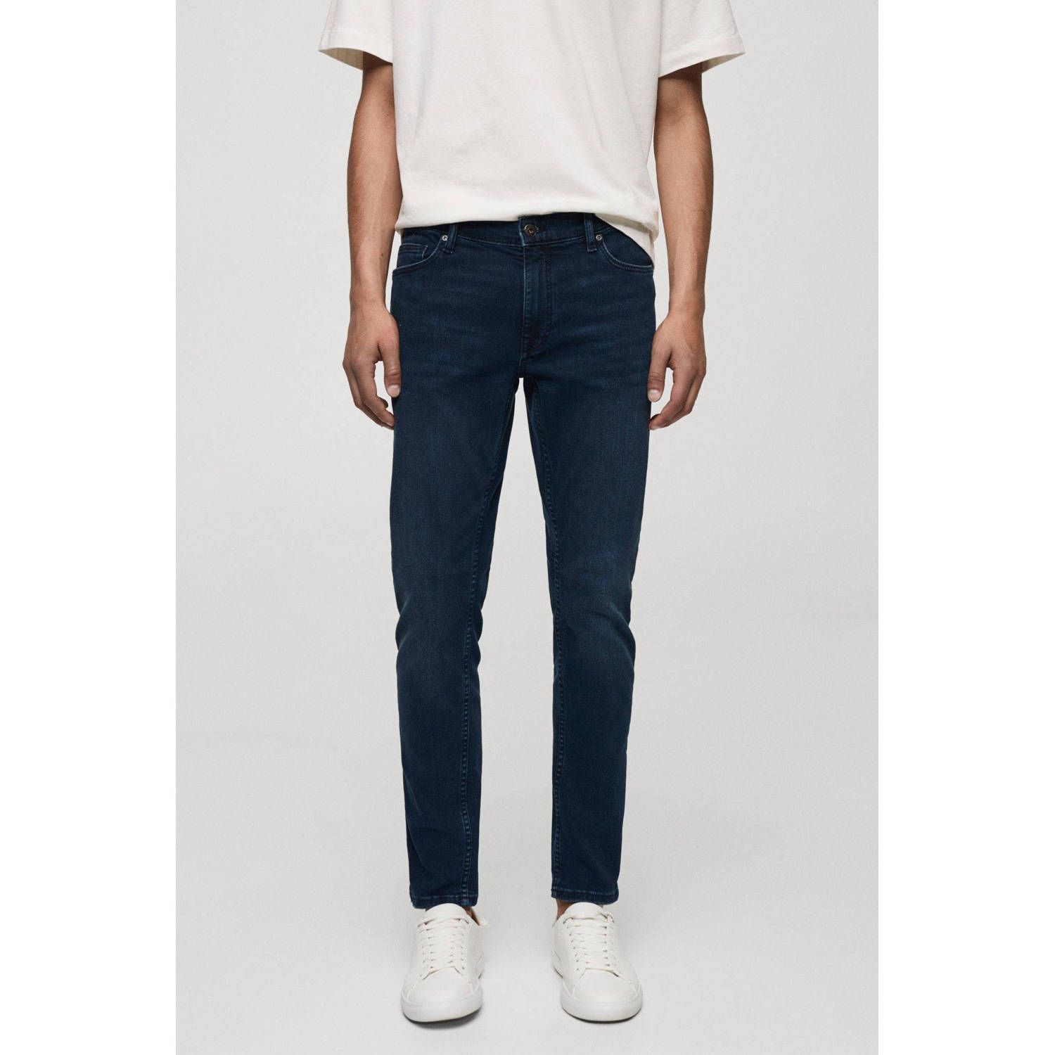 Mango Man skinny jeans dark blue denim