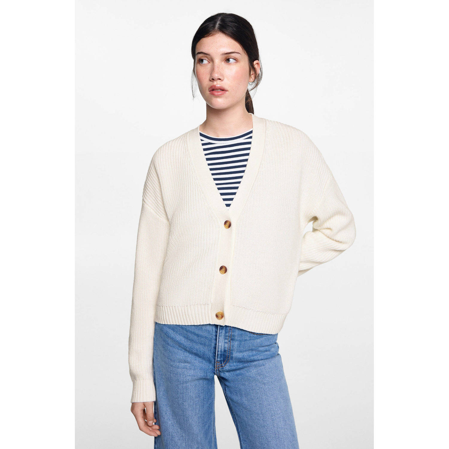 MANGO TEEN vest ecru