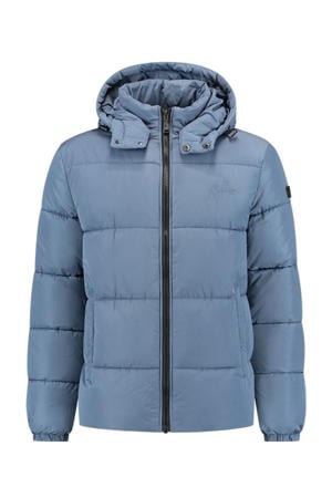 gewatteerde jas DONN blauw