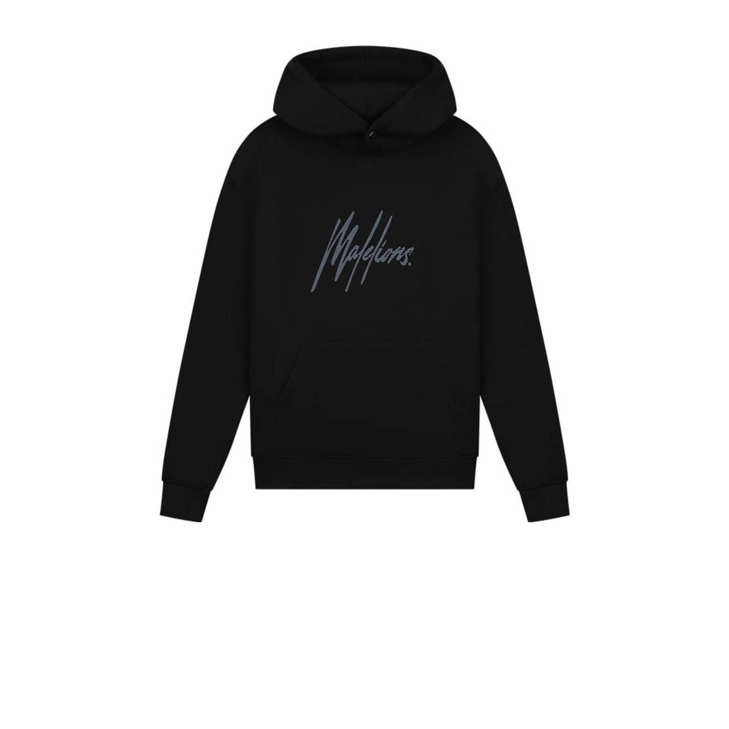 Malelions Striped Signature Hoodie Heren