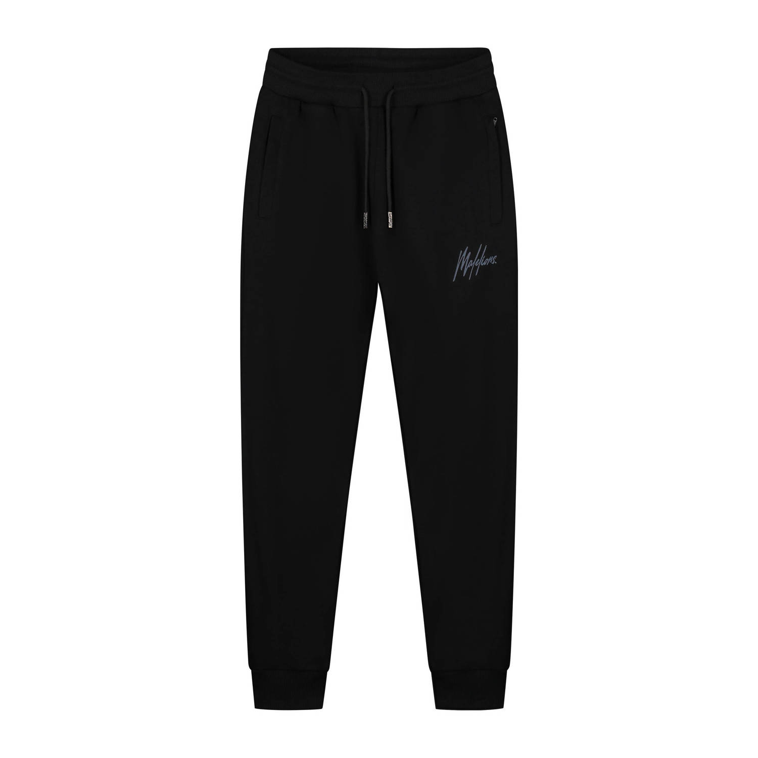 Malelions slim fit joggingbroek zwart