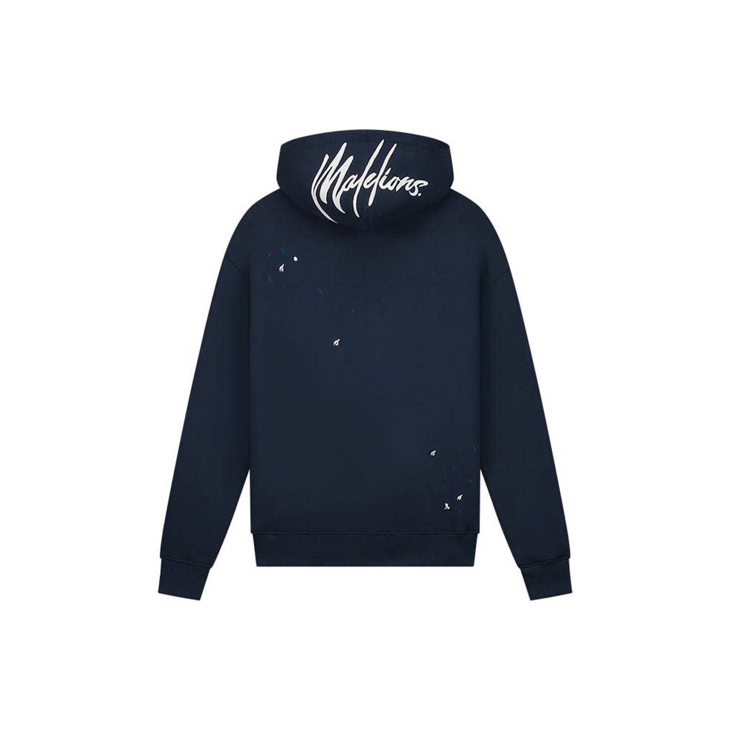 Malelions hoodie blauw